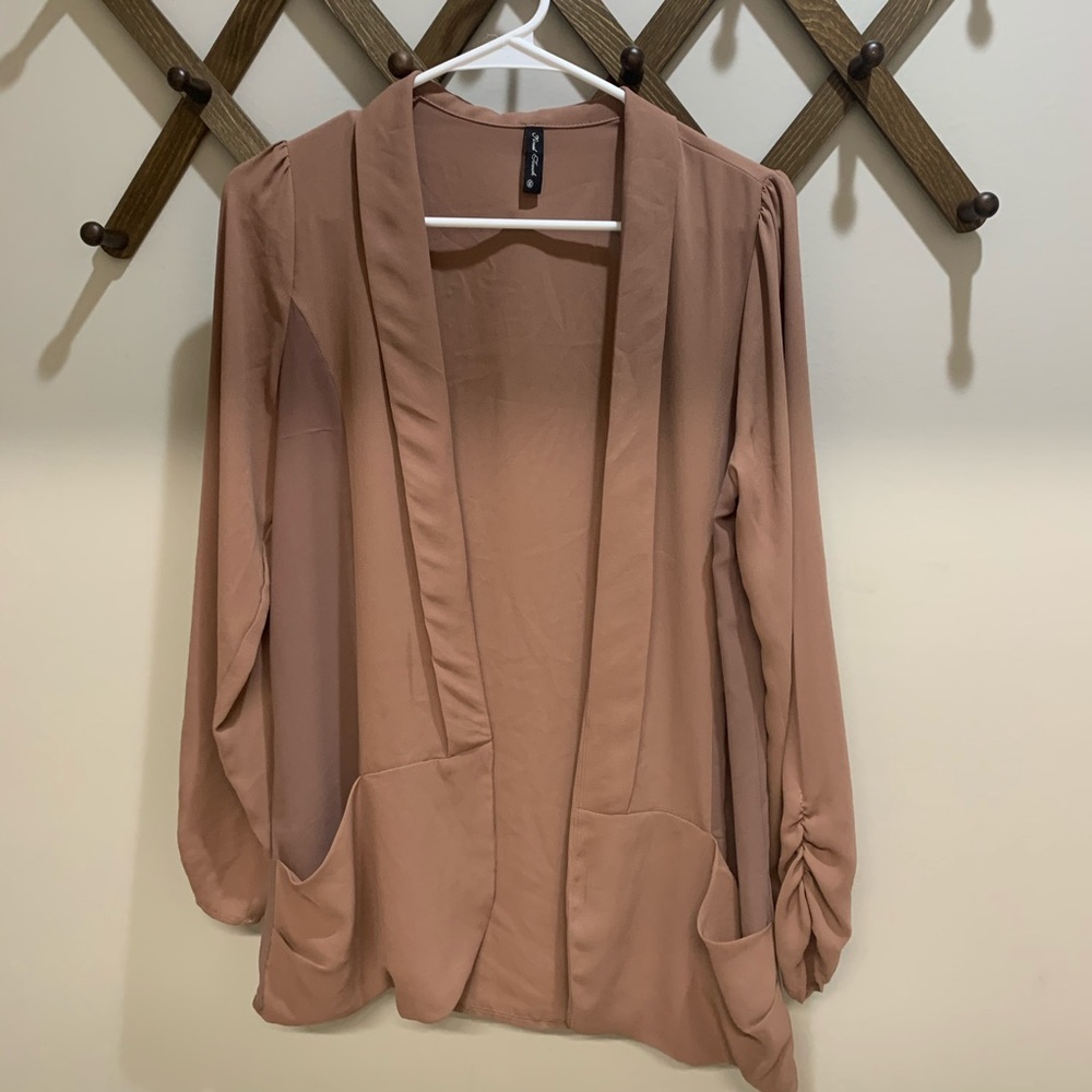 Open drape blazer